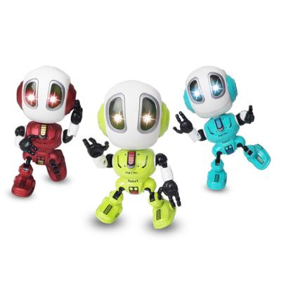 China Recording Battery Operated Intelligent Robot Induction Toy Metal Model Toy With Lights And Sound HC406992 for sale