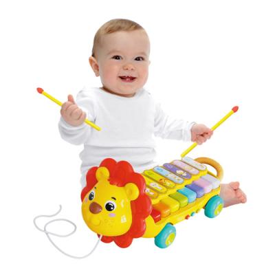 China Battery Operated Mini Multifunctional Piano Toys Music Play Beat-A-Mole Xylophone Plastic Toy HC548996 for sale