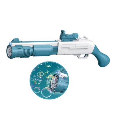 China Plastic Outdoor Electric Automatic Bubble Machine 10 Holes Bubble Gun Toy Bubble Launches Toys For Kid HC556087 for sale