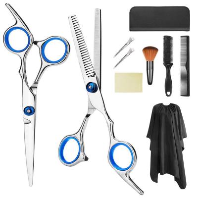 China Hot Sale Thinning Barber Scissors Set Home Using 9PCS Scissors Factory Price Set Hair Cutting Scissors for sale