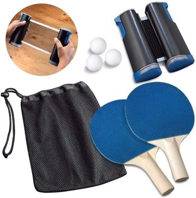 China Taining Professional Factory Foldable Portable Tennis Bats Retractable Ping Pong Net Rigged For Home Outdoor Travel for sale