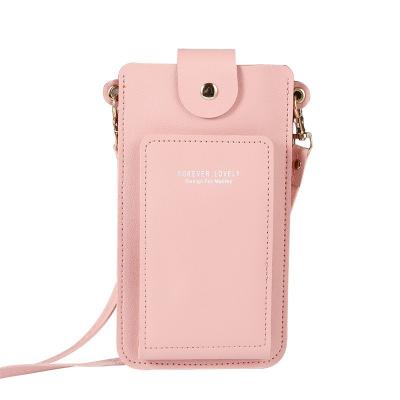 China New Design Waterproof Lady Mobile Phone Bags Shoulder Fashion Multifunctional Cross - Body Purse Touch Screen Purse Phone Bag For Women for sale