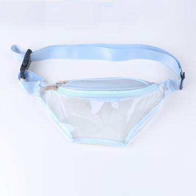 China Custom Soft Pouch Waterproof Fanny Pack Waist Chest Bag Logo Beach Pouch Belt Waterproof Clear Pvc for sale