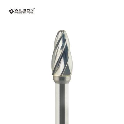 China For Metal Burr Removing /Industry Drill Machine F-10-100160 Factory Wood Shaft Shape With Radius Tungsten Rotary Carbide Burr Removing Metal Working Bur for sale