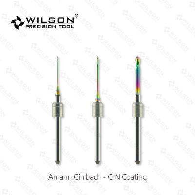 China For Dental Lab Cadcam End Mills Milling Burs CrN Liner Fit For Amann Girrbach Cadcam PMMA/Wax Cutter Machine Desktop for sale