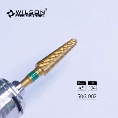 China For Dental Lab 5061002 With TIN Coating Excellent Heat Dissipation Carbide Burs Denture Trimming Used For Dental Plaster Burrs for sale