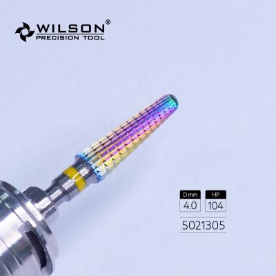 China For Dental Lab 5021305 With CrN Rainbow Coating Durable Tungsten Carbide Burs Dental Trimming Used For Dental Metal Burrs for sale