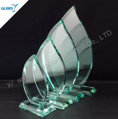 China Europe Quality Flame Jade Glass Award Trophy for Wholesale for sale