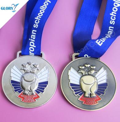 China India Cheap And Unique Kinds Of Be Customized Boxing Trophy Awards Medals for sale