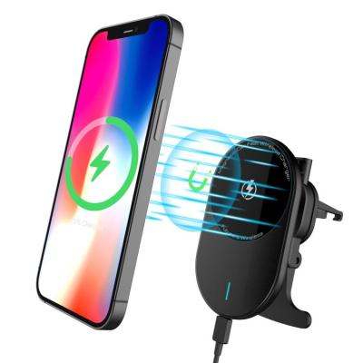 China 15W Magnetic Car Magnetic Suction Mobile Phone Wireless Fast Charging Accurate Positioning Automatic Strong Adsorption Magnetic Type Can Be 36 for sale