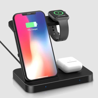 China Easy Power Amazon Charging Wireless Phone Charger Stand 3 In 1 Charging Station For Apple 13 Pro Max Phone 12 Iwatch Earphone for sale