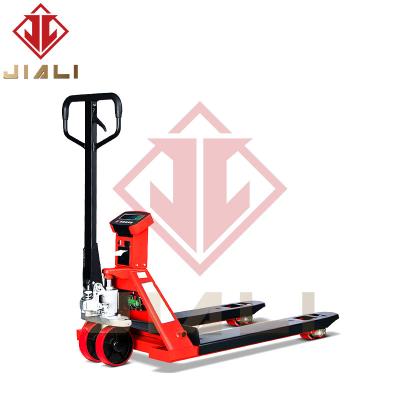 China Electronic Scale Manual Forklift Pallet Cow Hydraulic Belt Weighing Forklift Pallet Truck Weighbridge 2 Tons 1-10T for sale