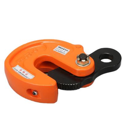 China Assembly DFM Die Forging Jerking Plate Clamps 1T 2T Steel Plate Jerking Double Plate Rail Clamp Single Steel Die Crane DFM Lifting Forging DFM for sale