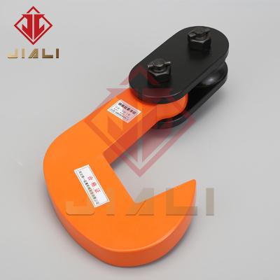 China Clamp Type Horizontal Single Hook Assembly 1T2T3T5T8T Steel-Vertical Plate Presser Plate Steel-Vertical Lifting Clamp Hook Type for sale