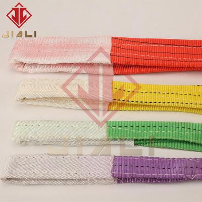 China Hoisting Double Loop Flexible Lifting With Round Hoses Sling Loop Sling Flexible Industrial Colorful Double Sling Loop Sling for sale