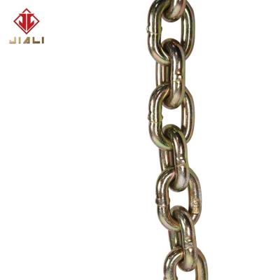 China Lifting Sling Anchor Stainless Steel Link Chain G80 Grade Black Welded Hoist Chain High Strength for sale