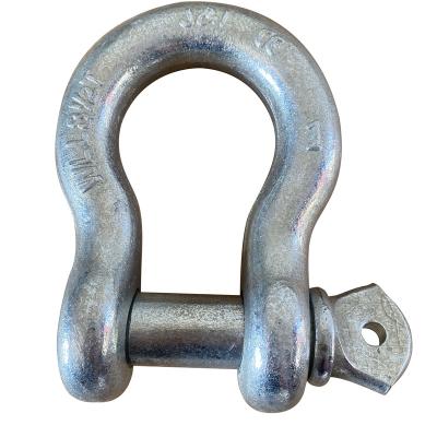 China Bow Type Anchor Shackle Heavy Industry D/U High Tensile Galvanized Screw Pin Alloy Steel Anchor Shackle for sale