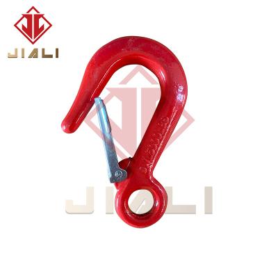 China Hot Selling Custom Red Sling Forging Forming Steel Weightlifting Hook Strap With High Strength For Sling And Lifting Rigging for sale