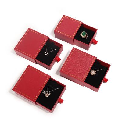 China Interesting Customized Paper Bracelet Ring Drawer Paper Jewelry Box Necklace Earring Cardboard Gift Box for sale