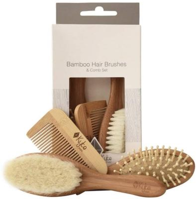 China Natural Bamboo Hairbrush Logo Custom Cushion Hair Detangler Eco-Friendly Wooden Hair Paddle Detangler Detangling Hair Brush for sale