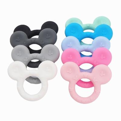 China Non-Toxic Baby Toy Custom Bpa Free Animal Pendant For Babies Wholesale Silicone Teether for sale