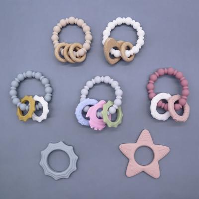 China Wholesale BPA Free Chewable Teether Eco-Friendly Toy Baby Teethers Silicone Teether for sale