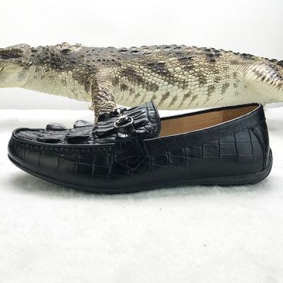 China Famous Luxury Crocodile Skin Breathable Designer Men's Leather Shoes Genuine Handmade 2023 Brands Shoes for sale