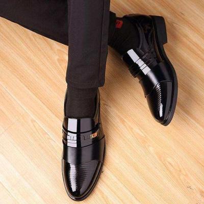 China Fashion Men's Leather Casual Shoes Spring Breathable Big Size 48 Casual Dress Shoes for sale