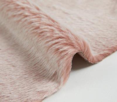 China Pink Color Auto Fabrics Light Weight Faux Pile Short Upholstery Hand Feeling Rabbit Fur OEM Any Design 125Shipping & 38SSD 58/60