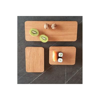 China Sustainable Popular Personalized Single Sushi Tray Wooden Japanese Sushi Tray for sale