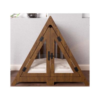 China Breathable Modern Slatted Wooden  Beautiful Dog Toy Dog House for sale