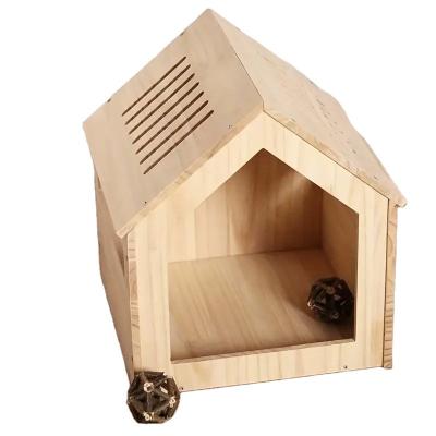 China Breathable Wooden Cat House Triangle Sleeping Nest Breathable House Shelter For Indoor Outdoor Furniture Pet Supplies for sale