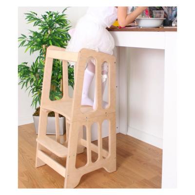 China Modern Popular Wooden Kitchen Helper Study Tower Children Study Chair Activity Tower for sale