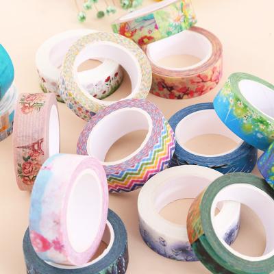 China Waterproof Cute Printing Washi Tape Decorative Cartoon Paper Tape Custom School Supplies for sale