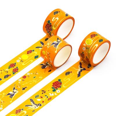 China Waterproof Cartoon Washi Tape Manufacturer Custom Printed Washi Tape Set Stationery Floral Washi Tape for sale