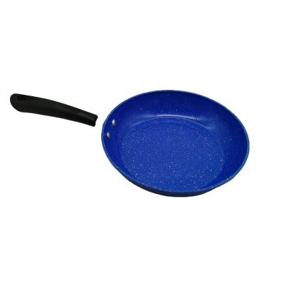 China Durable Stone Aluminum Granite Marble Nonstick Coating Die Cast Iron Grill Frying Pan for sale