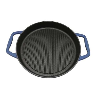 China Good Quality Mini Non Stick Cast Iron Viable Universal Stove Pan for sale