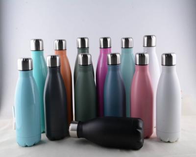 China Sustainable 304 Stainless Steel Double Wall Filter Water Colorful Vacuum Bottle for sale