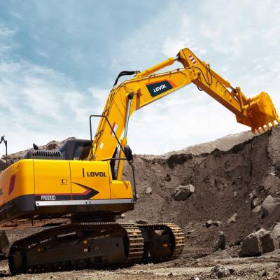 China Construction worksÂ   ISUZU Engine 1.2CBM Bucket 25 Ton Middle Hydraulic Crawler Excavator LOVOL New Digger FR260D for sale