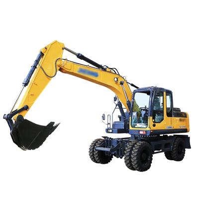 China Cultivates 15ton Excavator 139hp Wheel Digger 0.58cbm Hydraulic Wheeled Bucket XE150WB for sale