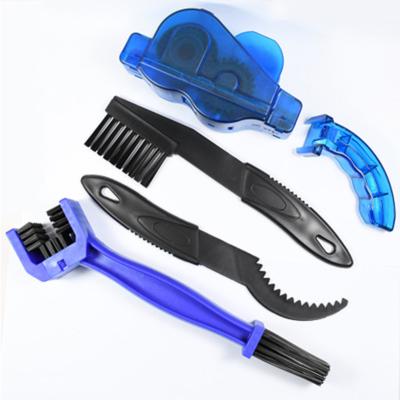 China Plastic A Set Mountain Recycling Cleaning Kit Portable Bicycle Chain Cleaner Bike Sweeps Scrubber Wash Tool Outdoor Accessory for sale