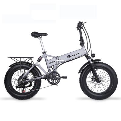 China 20 Inch Aluminum Alloy EU USA Warehouse Tire Wholesale Folding Electric Bicycle 500W Folding Electric E-Bike for sale