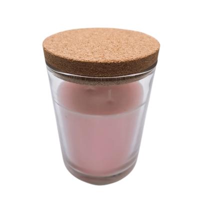 China Kerzen-Glas-Klarglas-Flasche Cork Lid Airtightness For Decorative zu verkaufen