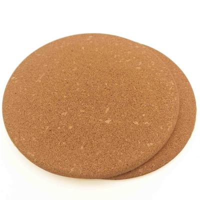 China Durchmesser 190mm Cork Hot Mats Cork Heat füllt Platz Mats For Hot Pots Kitchen auf zu verkaufen