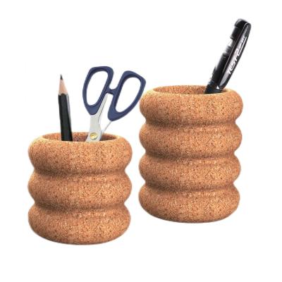 China Cork Desk Organizer Cork Pen Holder Office Desktop Tidy Storage for sale