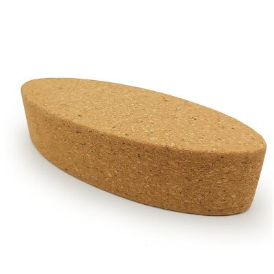 中国 Natural Egg Oval Cork Blocks Yoga Bricks for supporting stabilizing aligning 販売のため