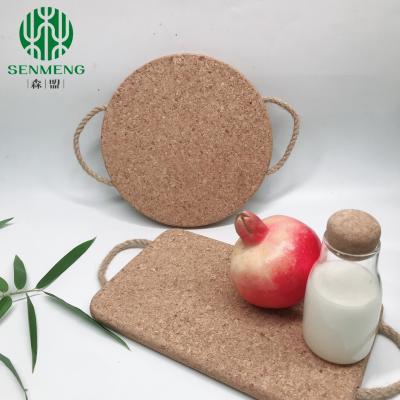 中国 Eco-Friendly Wood Coasters Mats Home Hot Pot Cork Placemats 販売のため