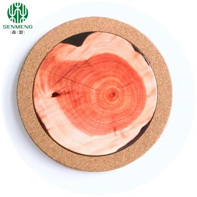 China Sustainable Natural Rectangular Heat Insulation Antislip Cork Hot Placemats Te koop