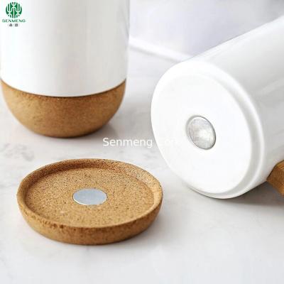 China Customizable Bottom Cork coffee Mug Ceramic Insulation Coffee Cup with Premium Quality for sale