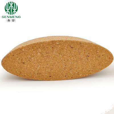 China High Density Non-Slip Eco Friendly Oval Natural Color Yoga Blocks zu verkaufen